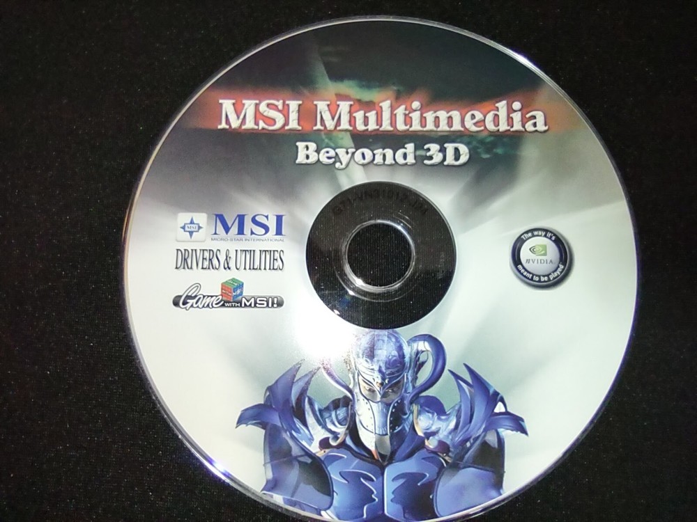 MSI Multimedia Beyond 3D Drivers & Utilities Kit Gaming Software CD Disc W/ Docs