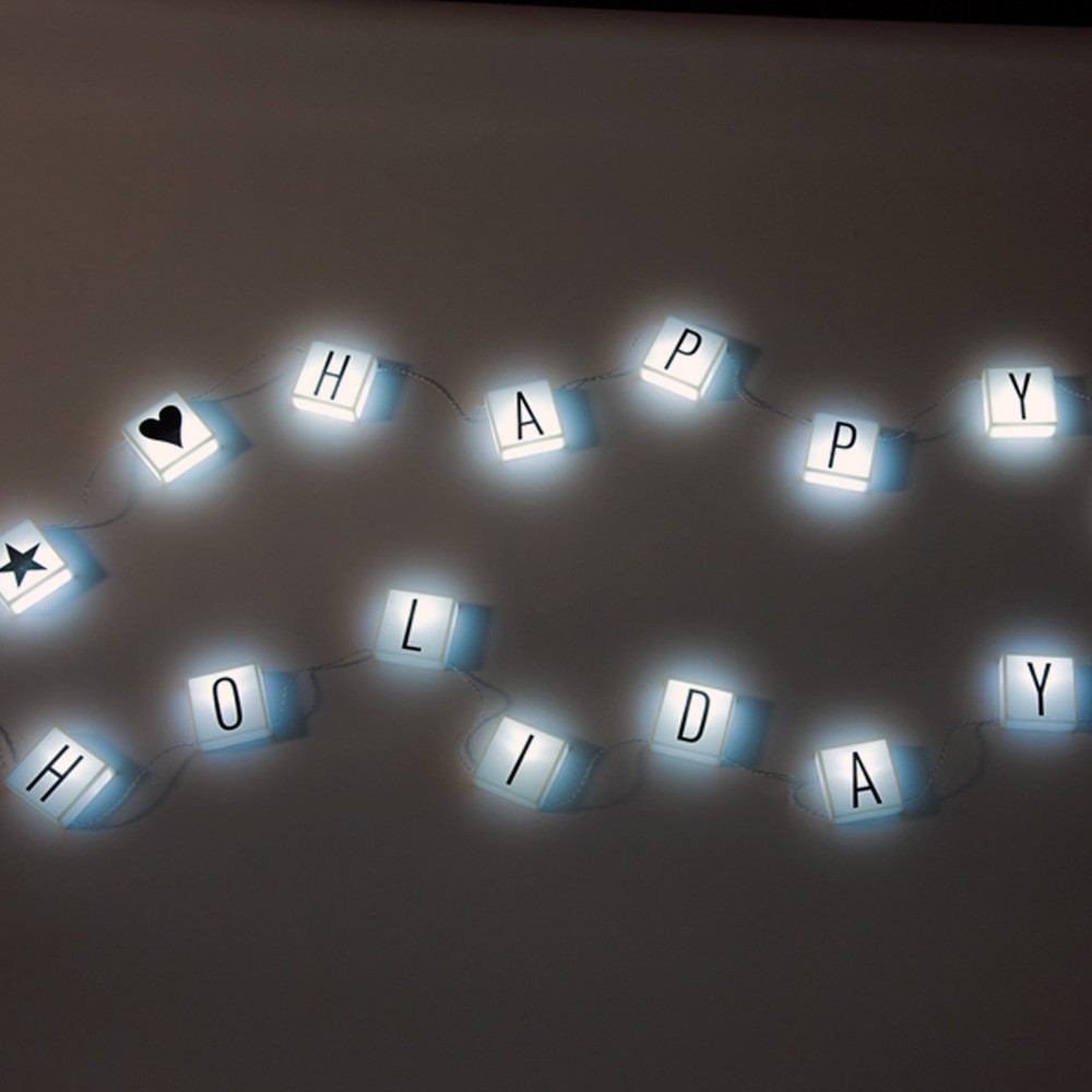 Universal Hanging Cinema String Light Boxes With 90 Characters - 20 Light Boxes