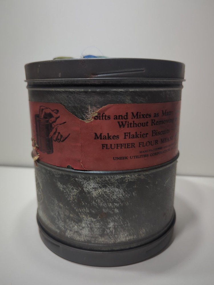 ✨VINTAGE✨ 1920's Duplex Sifter Lable RED HANDLE 5 cup