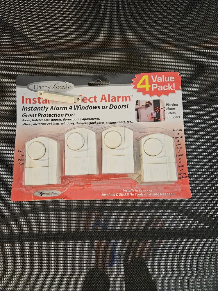 Instant Alarm 4 Count Value Pack for Doors Windows Home Security Used