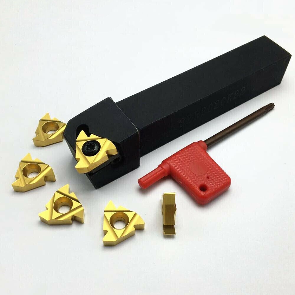 1PCS SER 2020K22 Threaded tool holder +10PCS 22ER N60 Carbide Thread inserts