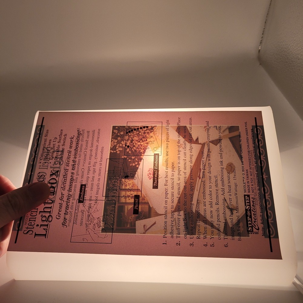 Light Box Nichole Stencil Classics Trace Emboss Stencil