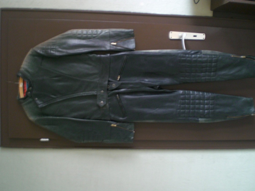 Jacques Icek 2 piece leather suit 46 from the 80s