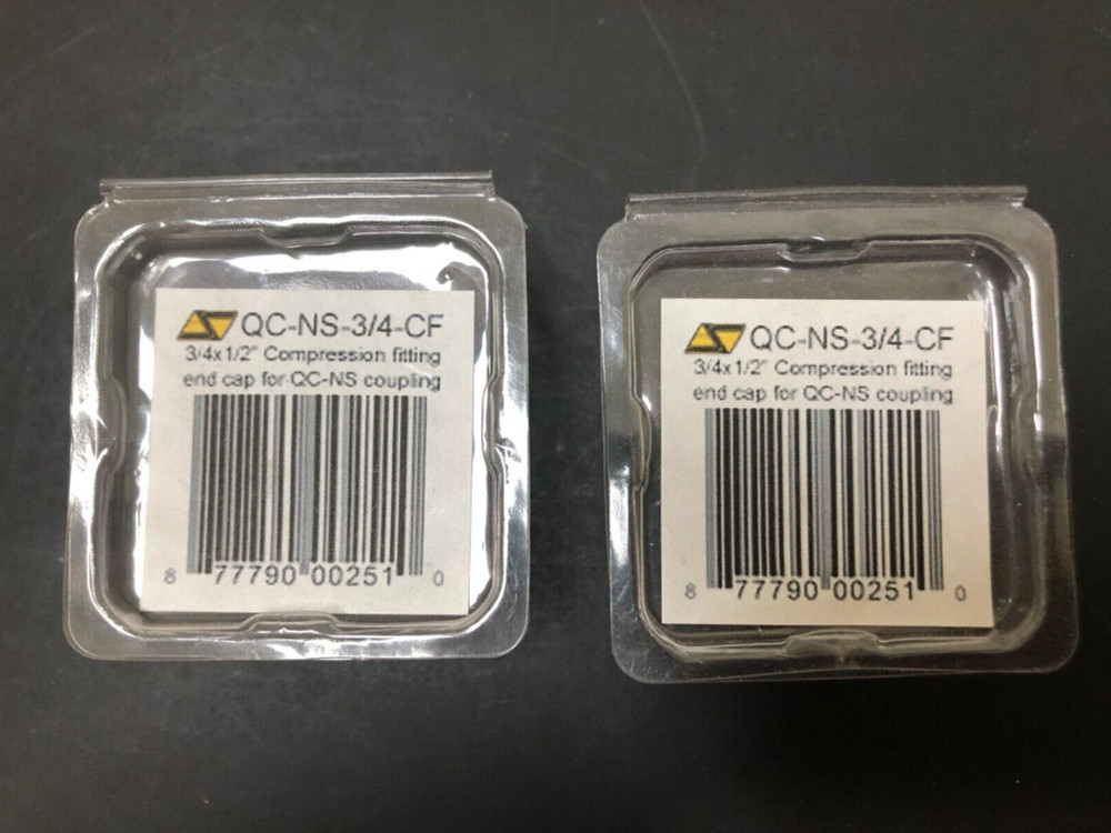 Swiftech 1/2" ID, 3/4" OD Compression Fitting End Cap Quick Disconnect Coupling