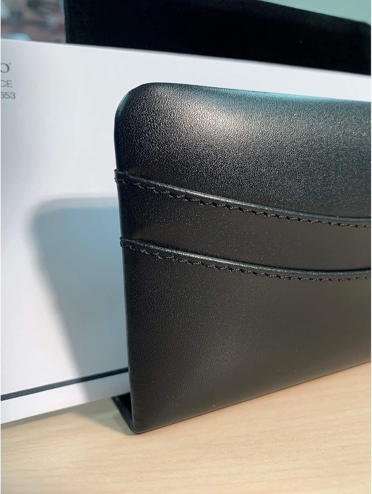 Classic Black Leather Letter Holder