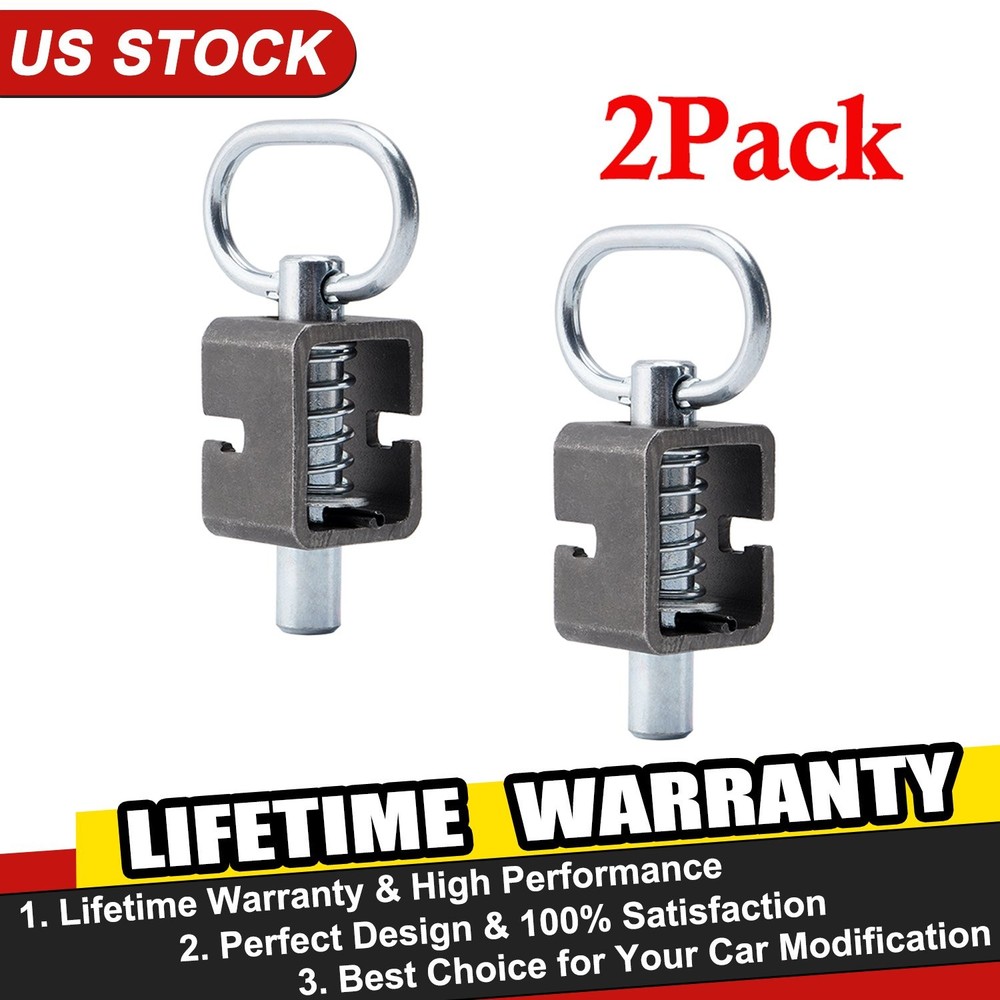 Set of 2 Spring Latch Lock, Weld-On Spring Latch Assembly, Trailer Gate Latch