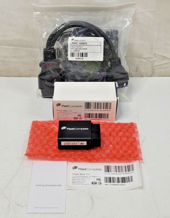 Fleet Complete FT1 GPS Tracker w/ Y Cable Kit FT1 Light Duty 103573 New