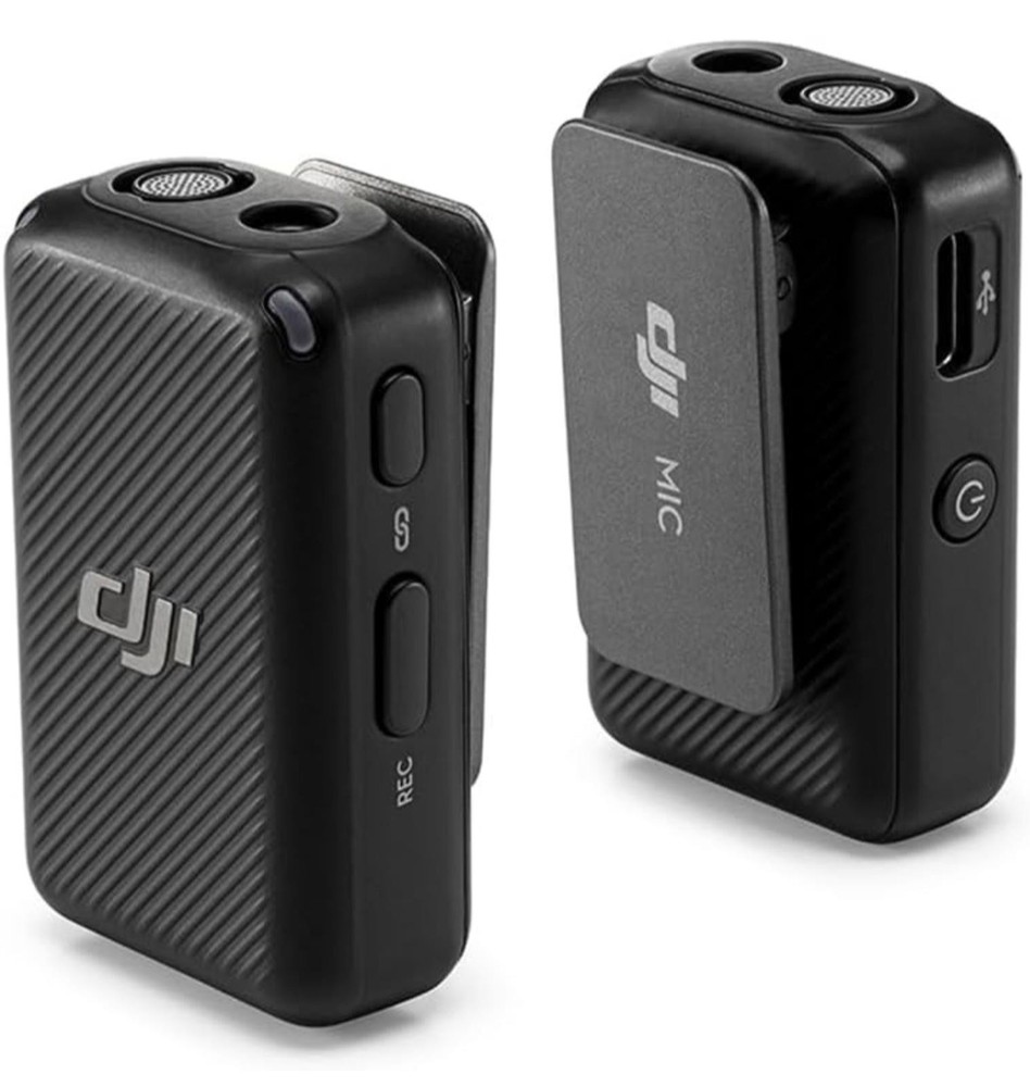 DJI Wireless Microphone System with Charging Case and Full-