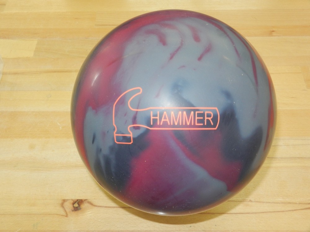 NIB 15# Hammer Anger Solid Bowling Ball - 15.2/3-4" Pin/2.60oz TW