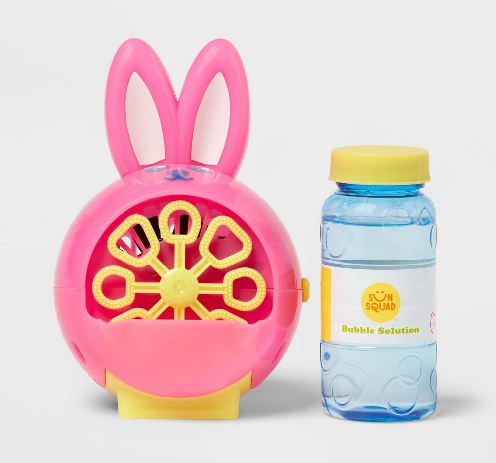 Sun Squad Bunny Bubble Maker Includes Bubbles Battery Operated