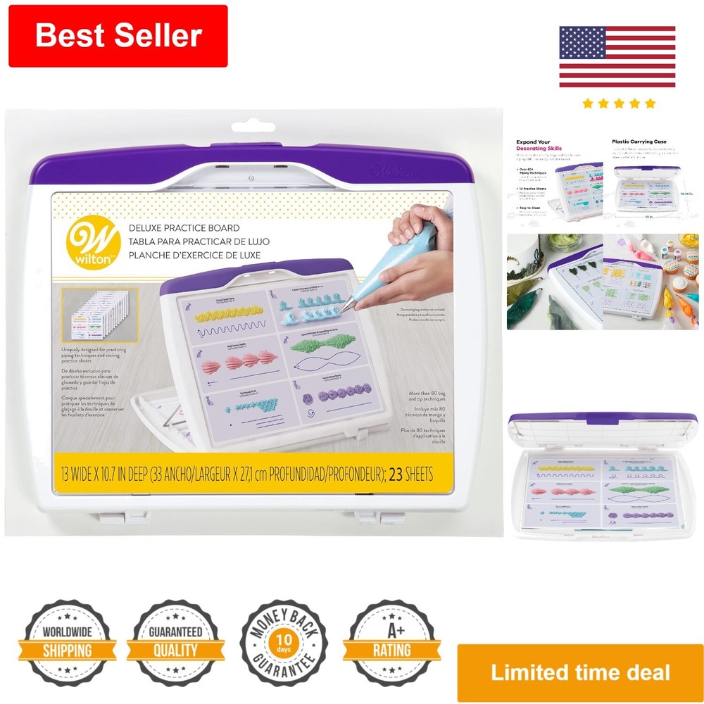 Durable Practice Board - Essential Tip Companion - Cake Decorating Guide