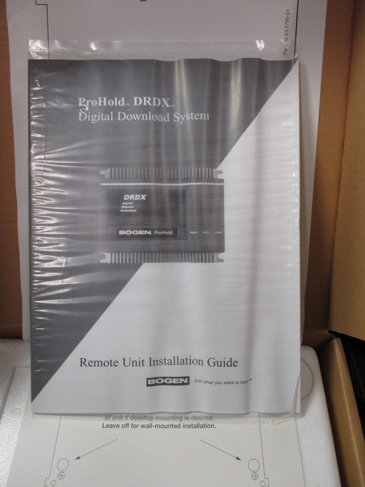 NEW BOGEN MESSAGE ON HOLD PRO 6 DRDX SYSTEM