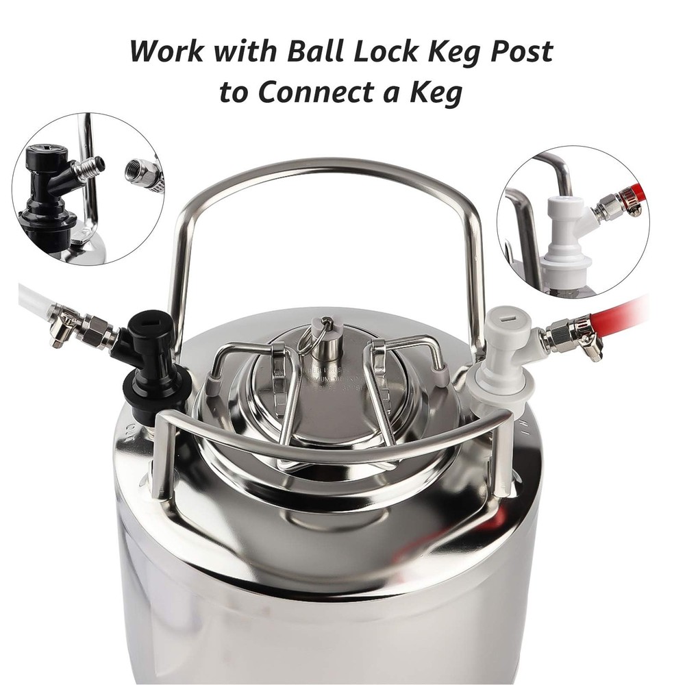 2 Pairs‘ Ball Lock Disconnect Set Home Brew Ball Lock Keg Fittings With Mfl Thr