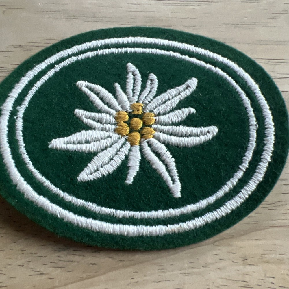 Post WWII German Mountain Troop Edelweiss Patch