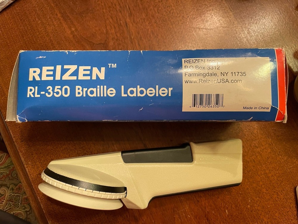 Reizen RL-350 Braille Labeler Used for Accessibility Labeling