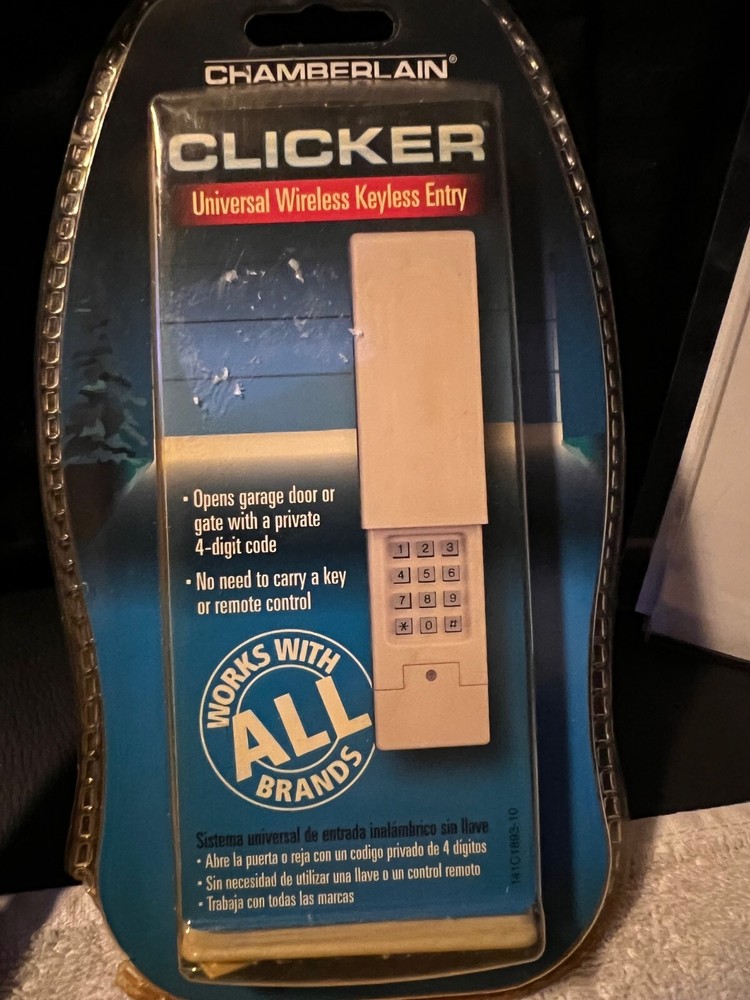 CHAMBERLAIN Clicker Universal Wireless KEYLESS Entry Keypad NEW ESTATE CHEEP🚗👀