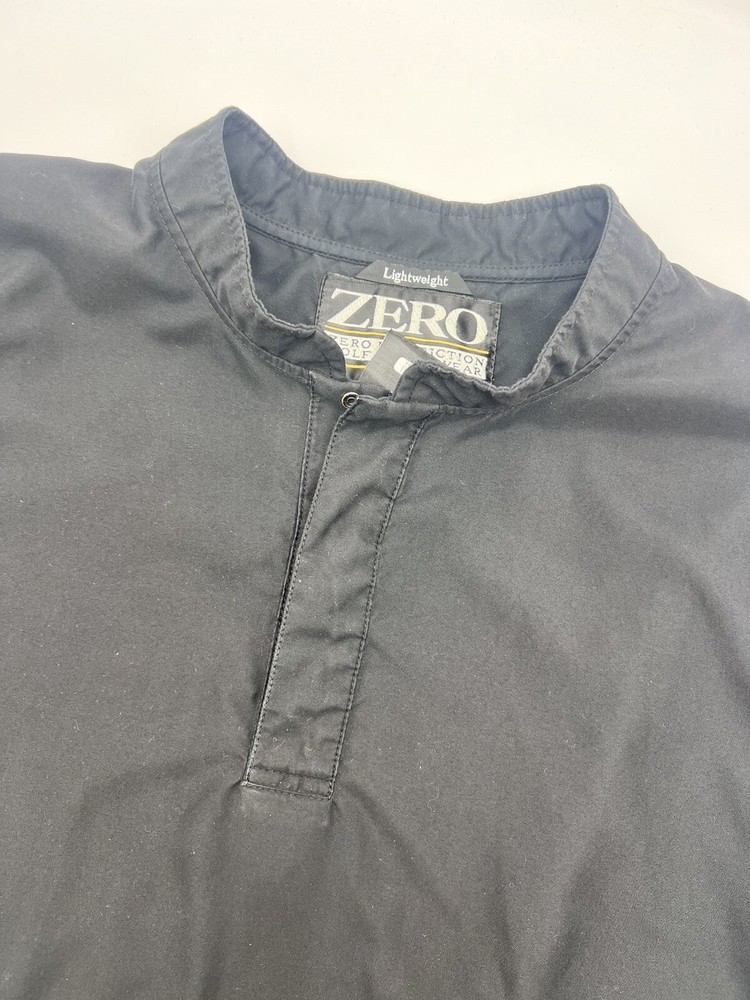 Zero Restriction Vest Mens XL Black Pullover Button Golf Lightweight Pockets