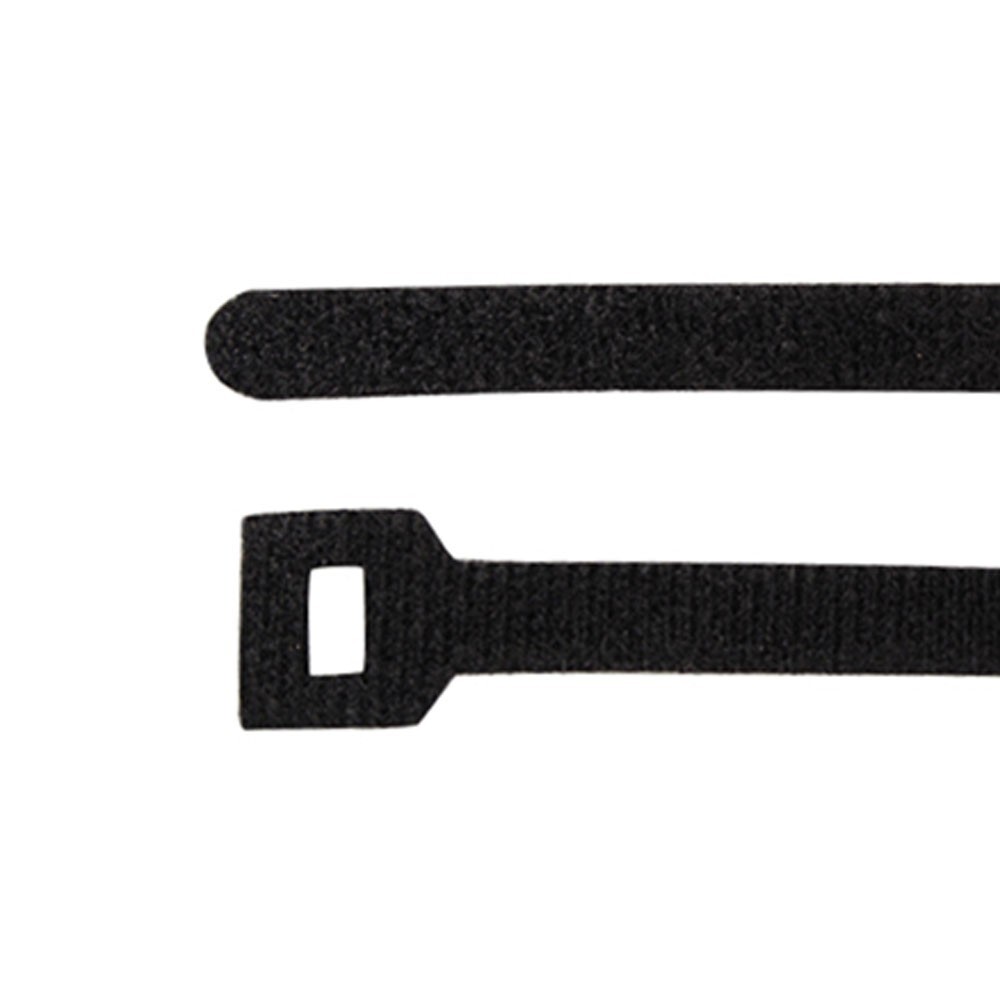 Construct Pro Hook & Loop Fastening Cable Ties, 6-inch (Black, 5 Pack)