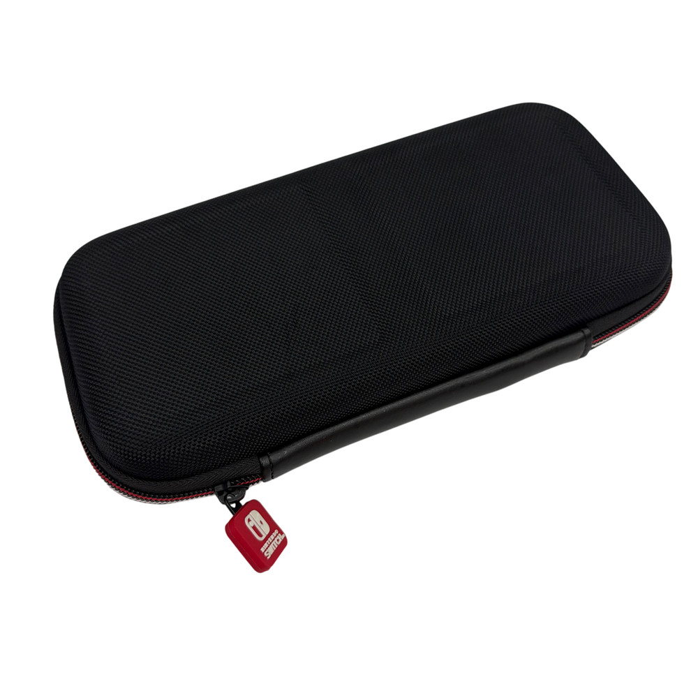 Nintendo Switch Official Carrying Case Black with Red Zipper Pull
