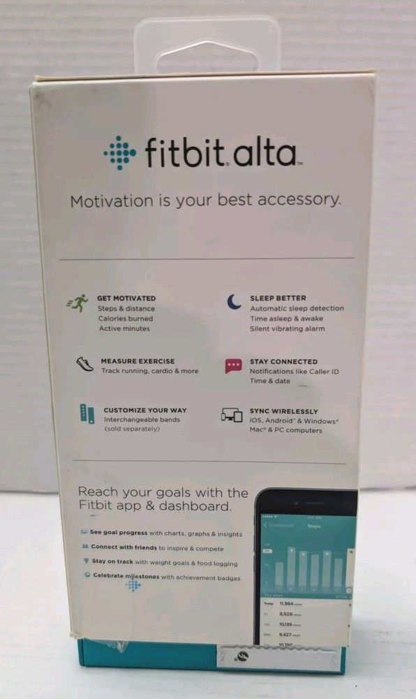 Fitbit Alta Fitness Tracker - Plum - Small Open Box