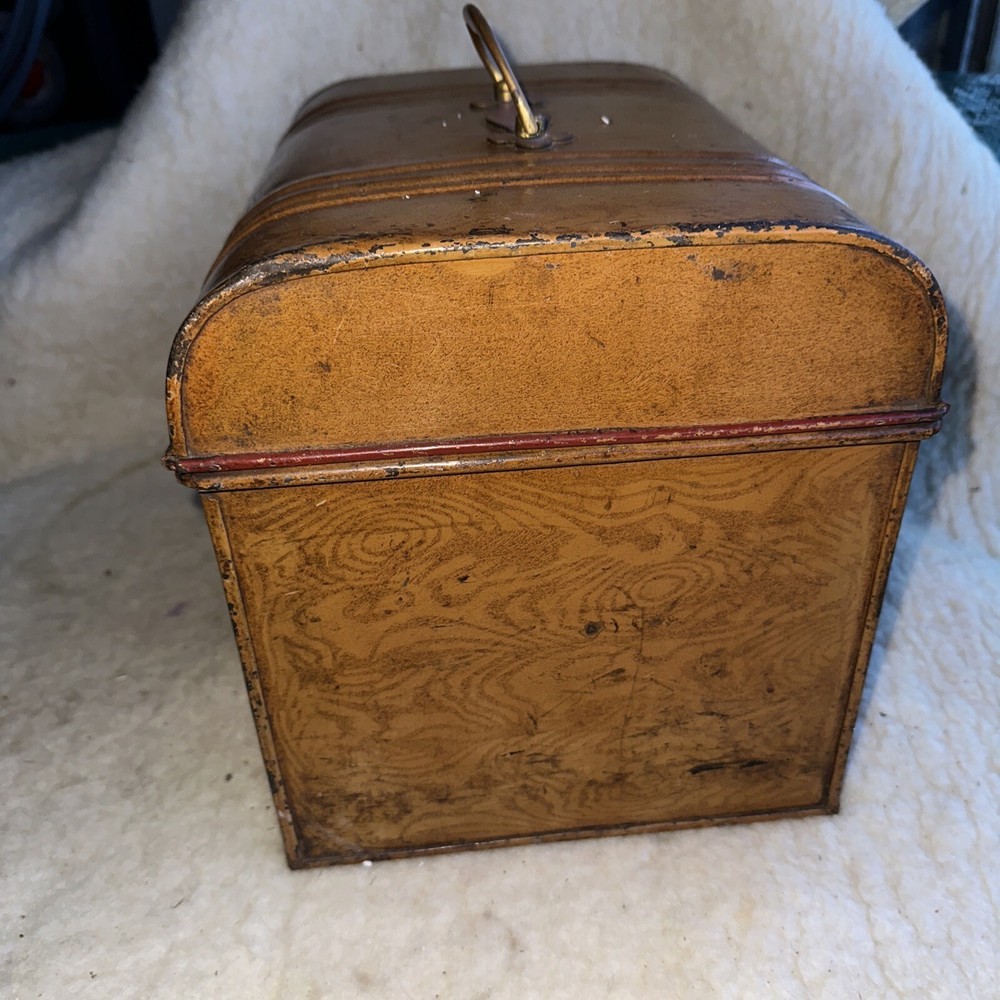 Vintage Metal Dome Trunk