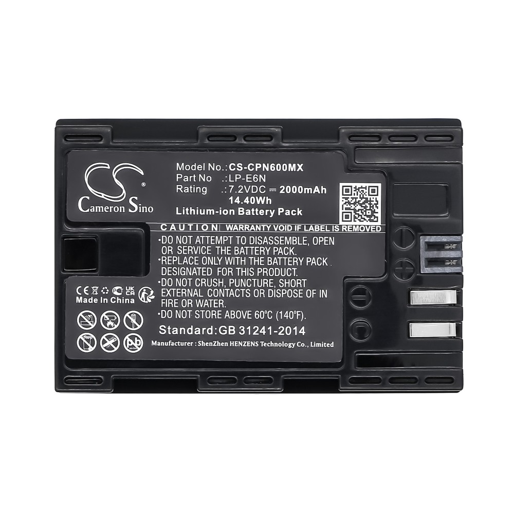 Battery for Tether Tools Air Direct P/N: 2000mAh / 14.40Wh