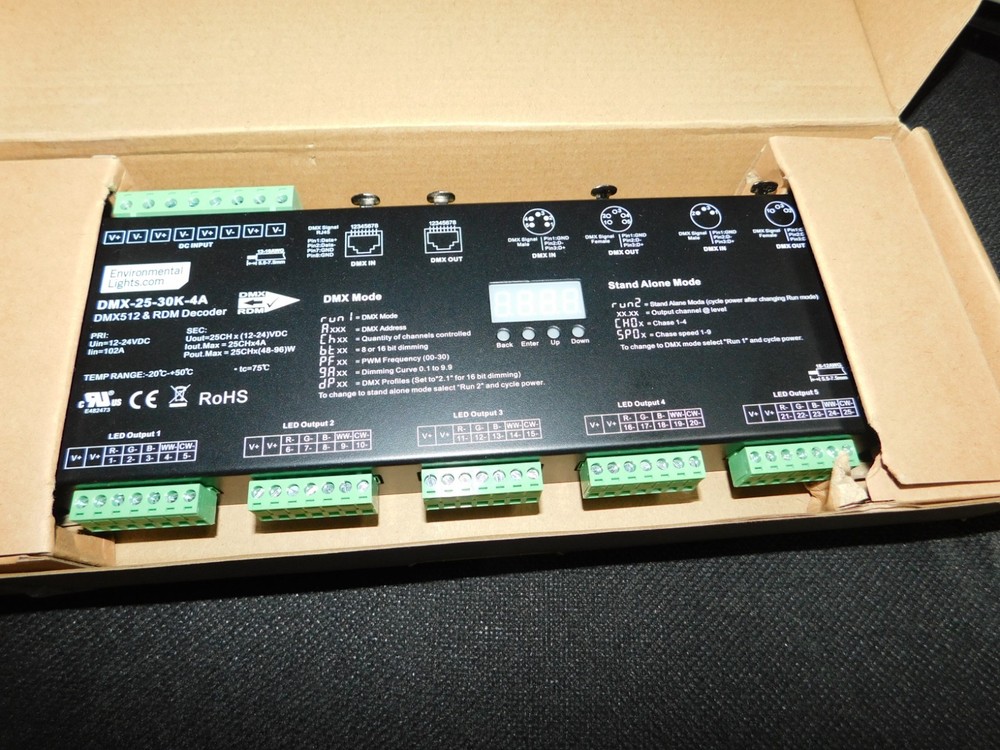 StudioPro 25 Channel DMX Digital Decoder - 4A per Channel