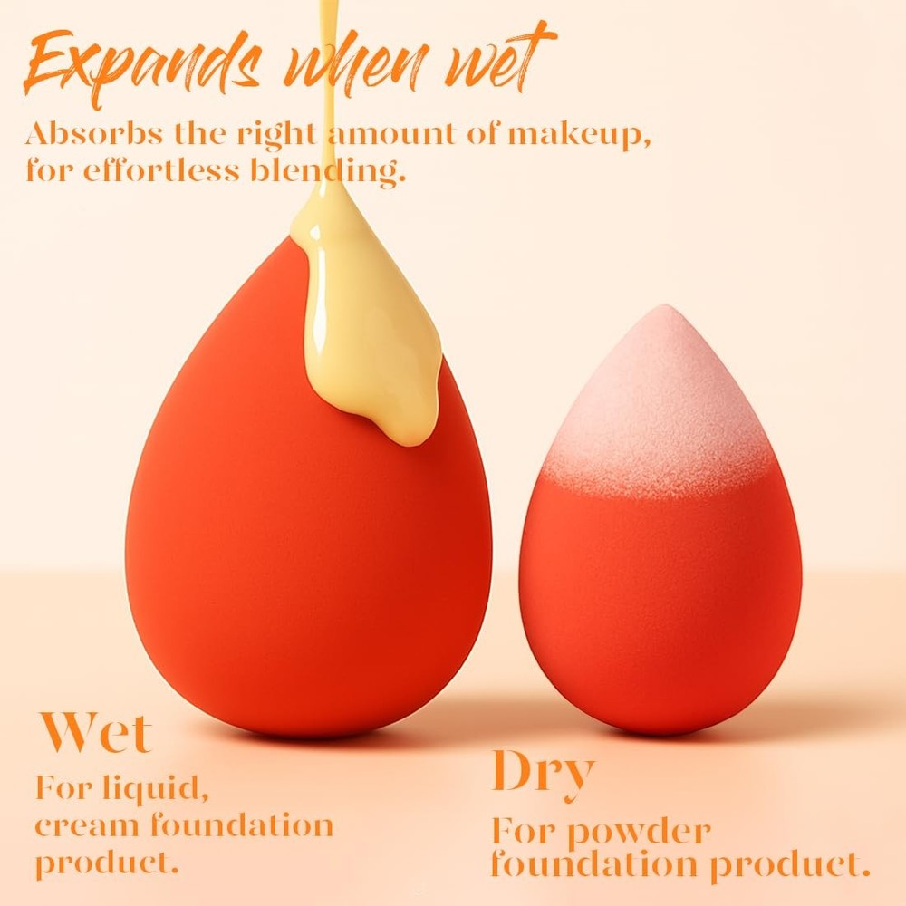 Beakey 5 Pcs Makeup Blender Beauty Sponge Set - Multi-color