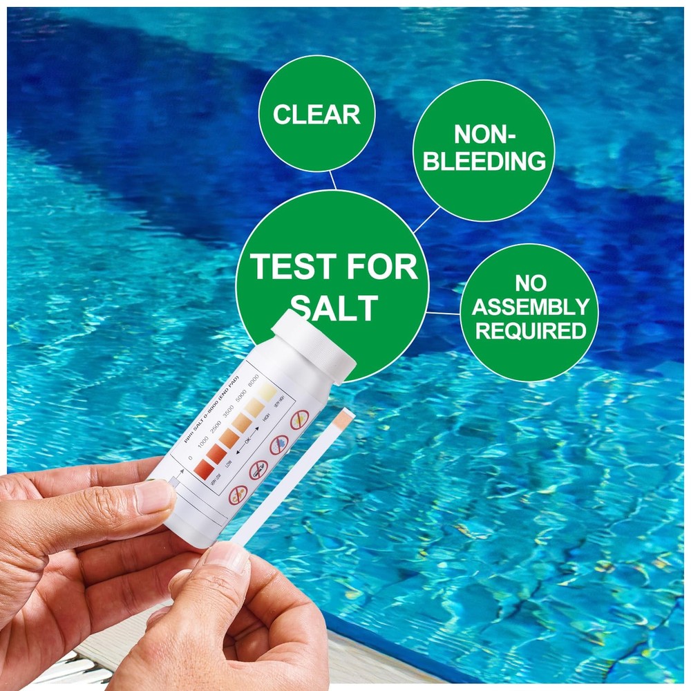 SuperCheck Salt Test Strips for Testing Pool Strips-25