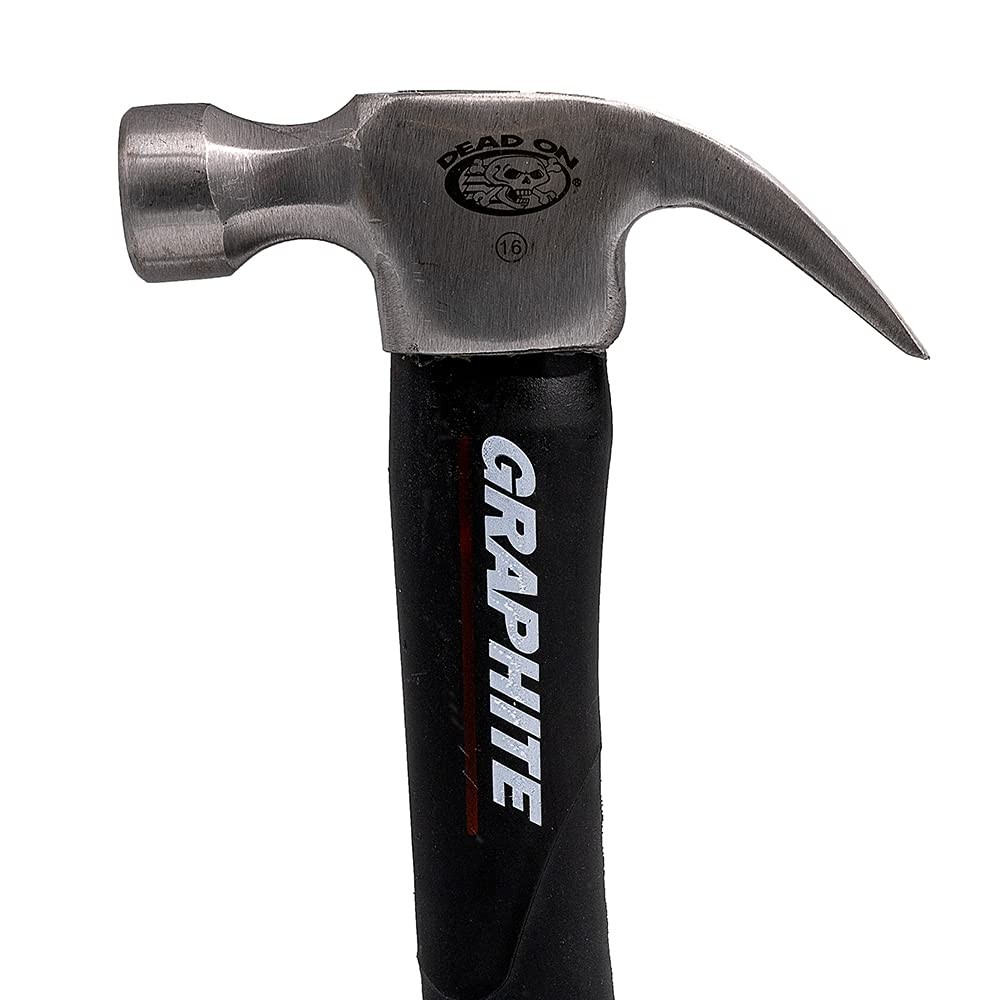 Dead On Tools - Graphite Hammer, Smooth Face 16 oz. (DO16-GS), Black