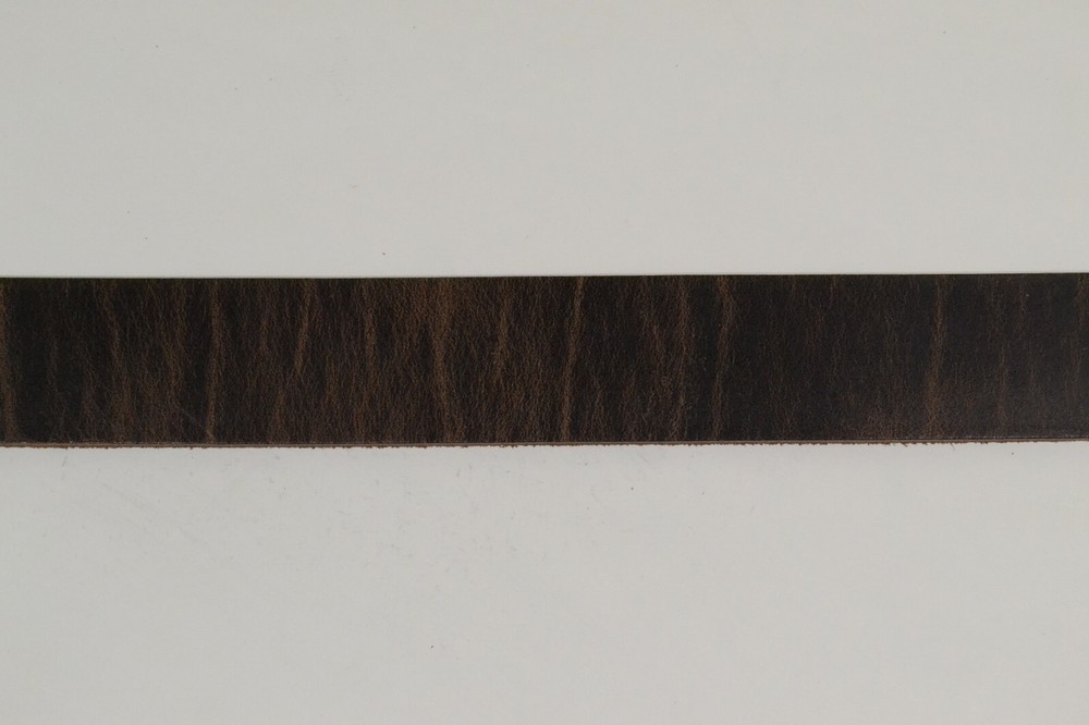 Belt Strip - Chocolate rustic oil tan pullup - 64" - Various Widths (E418)