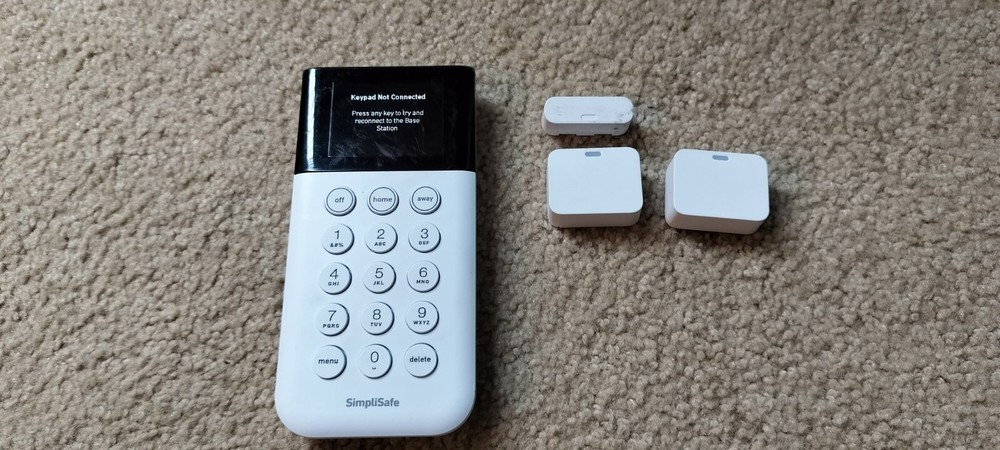 SimpliSafe Home Security System Replacement Keypad Remote White #SSKP3