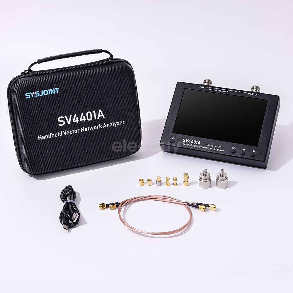 SV4401A 50KHz-4.4GHz Handheld Vector Network Analyzer Antenna Analyzer 7" Screen