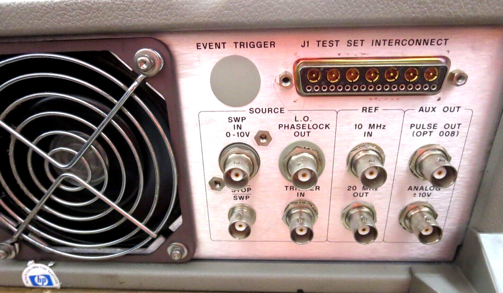 H-P 8510C Network Analyzer (IF Detector) Opt 1BN Powers On No Other Tests Used