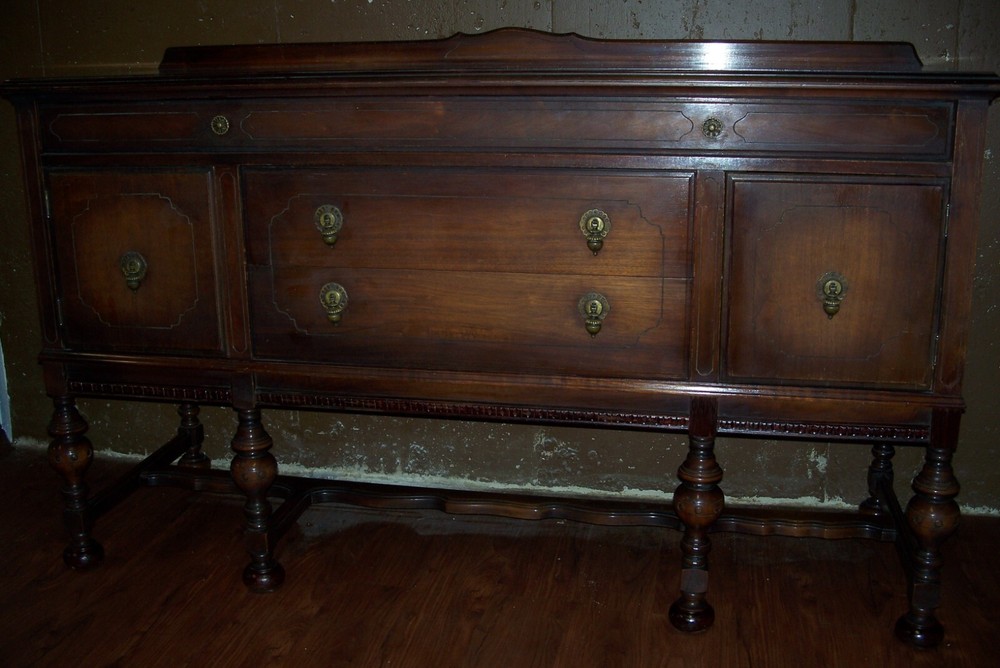 1920's Niemann Table Co. Sideboard Buffet 66" As-Is, Pick-Up Only, Please Read