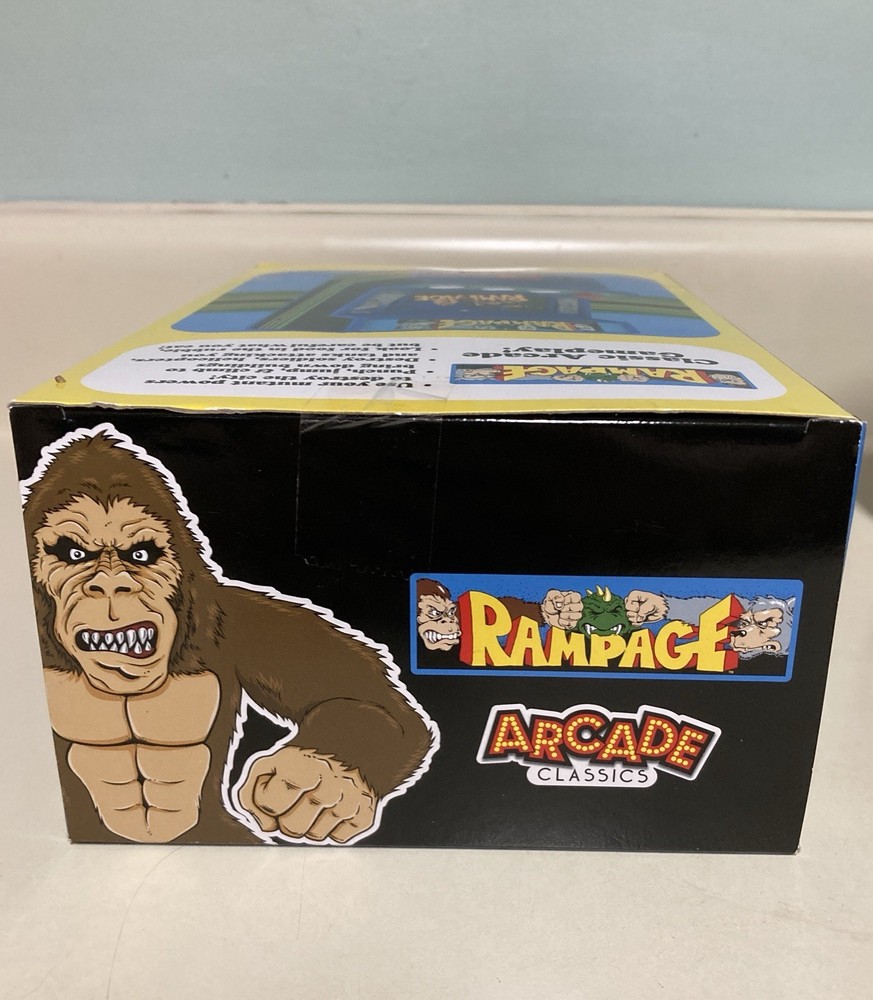 SEALED Rampage Arcade Classics Miniature Game Machine 2018 Basic Fun