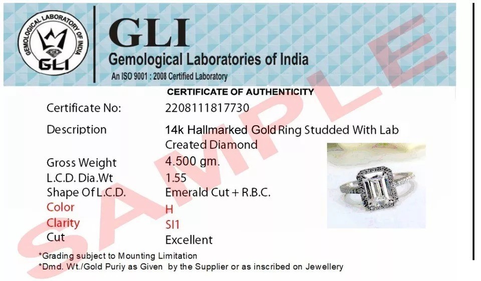 Engagement Ring Semi Mount Oval Shape Setting Solid 14k White Gold Sizes 6 6.5 7