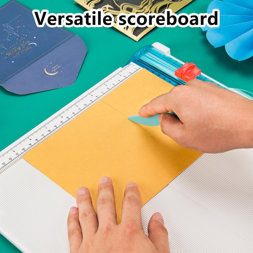12"x12" Paper Trimmer & Scoring Board - Precise Cutting & Scoring Tool for DI...