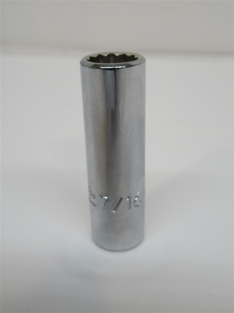 Proto J5014, 7/16" Deep Socket, 3/8" Drive, 12 Point