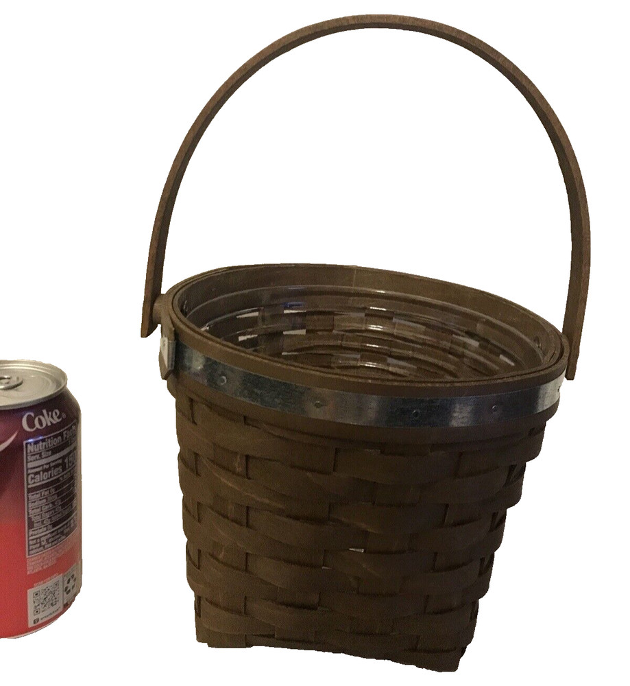 Longaberger Utility 7" Measuring Galvanized Basket & Protector New RARE