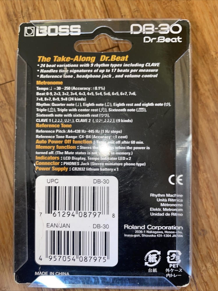 Boss Dr. Beat Metronome with Rhythm Patterns #DB-30