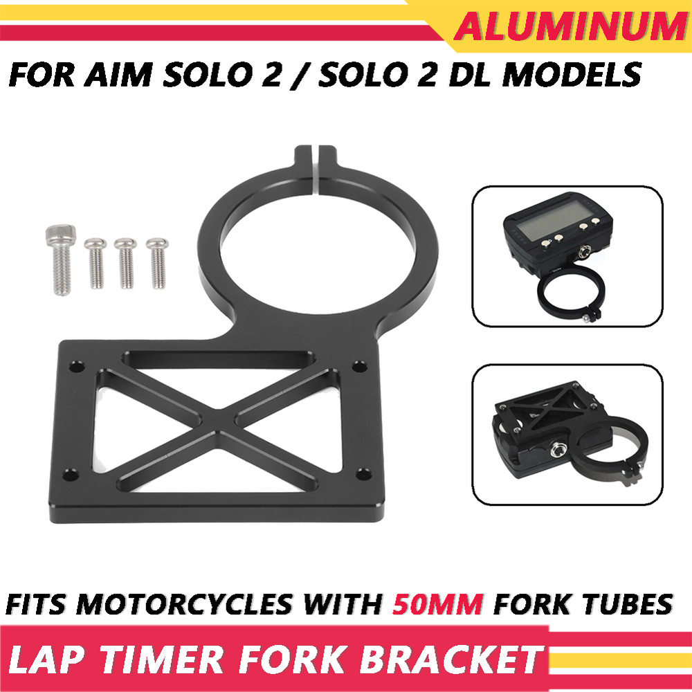 For AIM Solo 2 / Solo 2 DL Models 50mm Fork Tubes Lap Timer Fork Mount Bracket