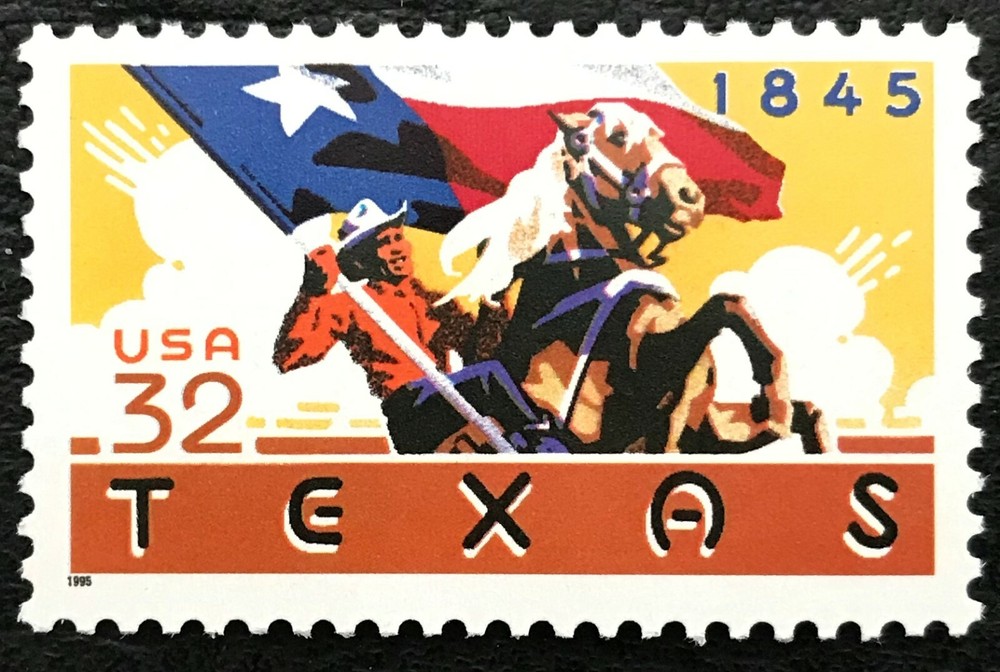1995 Scott #2968 - 32¢ - TEXAS STATEHOOD - Single Mint NH