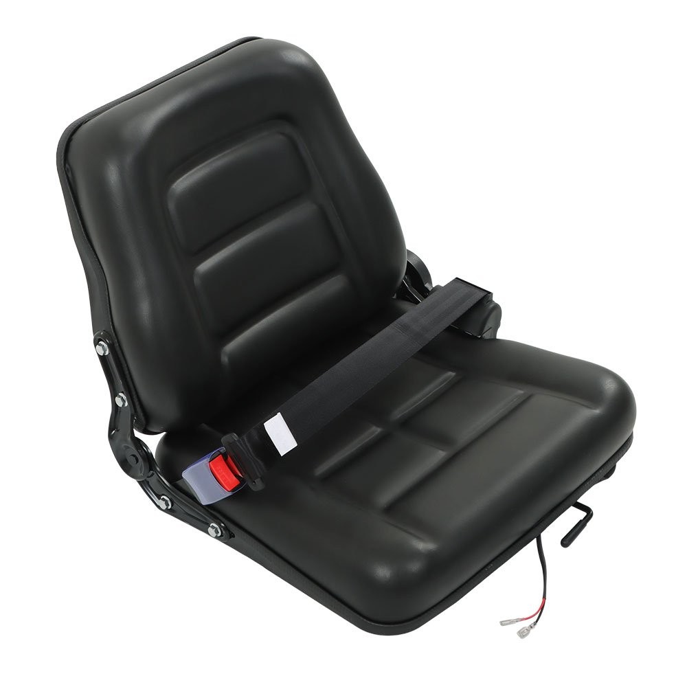 Forklift Seat Universal Adjustable Back & Seatbelt Micro Switch And Slide