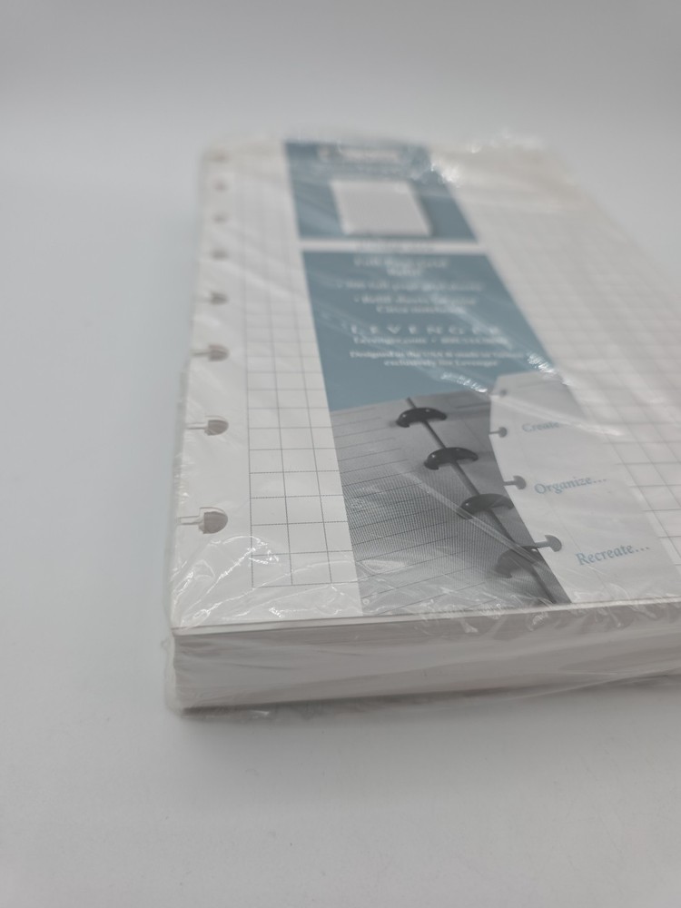 Levenger Junior Size Full Page Grid Refill Sheets For Circa Notebook Open Pack