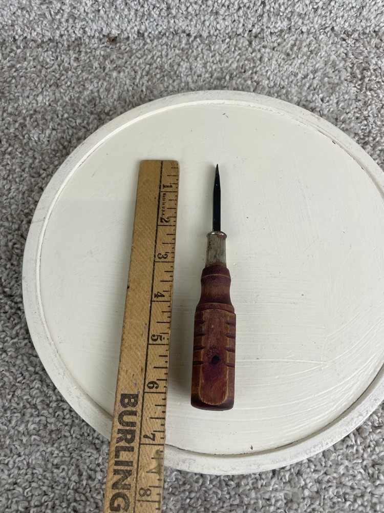 Vintage Wood Handle Flat Head Screwdriver