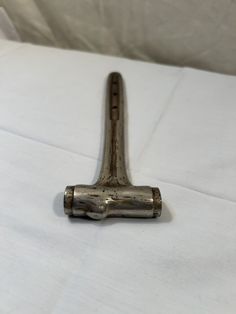 Antique Cast Log Tree Bark Pattern Small Hammer 7.5”