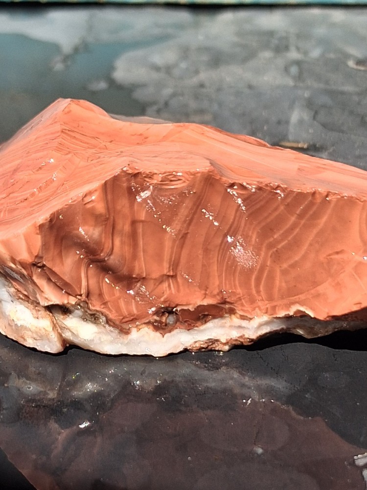 Jasper Red Banded Lapidary Potential