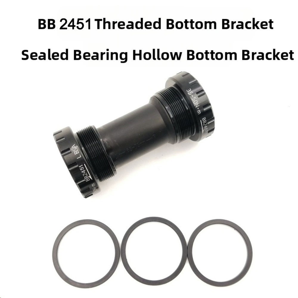 Bicycle Threaded Bottom Bracket BB52 2441 for 68 73mm Frames Lightweight Design