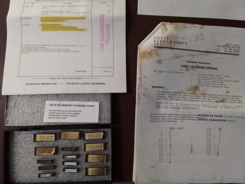 Fanuc 10 Extended Memory Chips 256kB